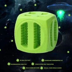 Dog Comets Pollux Duurzaam Hondenspeelgoed – Traktatiekubus Voor Honden - Extreem Sterk – Geschikt Voor Honden – Groen – 5.5x5.5cm -Hondenartikelen Serie Winkel 1200x1200 2602
