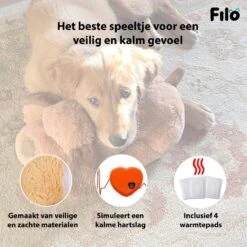 Filo Hondenknuffel Met Hartslag En Warmtebron - Hartslagknuffel Hondenspeelgoed Snuggle Puppy - Knuffel Met Hartslag - Heartbeat Knuffel Hond -Hondenartikelen Serie Winkel 1200x1200 2676