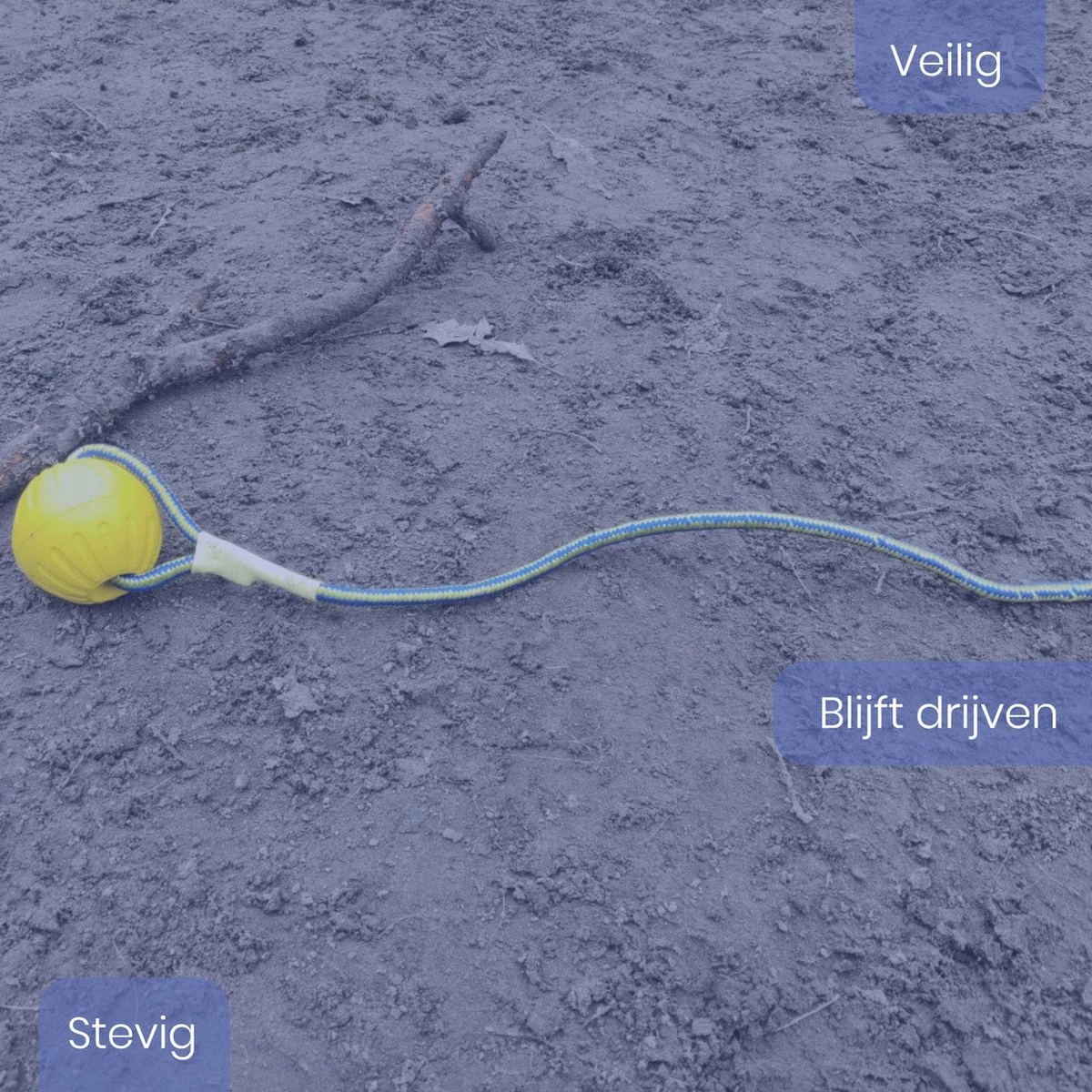 Leashr Honden Speelgoed - Bal Aan Touw - 2 Stuks - Touw - Koord - Kauwspeelgoed - Apporteer - Hond - 7 CM 5 Leashr Honden Speelgoed - Bal Aan Touw - 2 Stuks - Touw - Koord - Kauwspeelgoed - Apporteer - Hond - 7 CM - Afbeelding 3