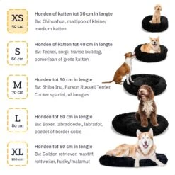 All 4 Pets Supply® Hondenmand Donut - Kattenmand - Maat XS - Geschikt Voor Honden/katten Tot 30 Cm - Hondenkussen - Zwart 19 All 4 Pets Supply® Hondenmand Donut - Kattenmand - Maat XS - Geschikt Voor Honden/katten Tot 30 Cm - Hondenkussen - Zwart -Hondenartikelen Serie Winkel 1200x1200 274