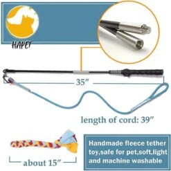 CF Pack - Hond Buitenspeelgoed Actief Behendigheid Touw Dog Flirt Pole Flirtpole Toy Tug Tease Wand Non-Bungee Cord Dog Toy For Fun Obedience Training Extandable Toy Honden Speelgoed Hondenspeelgoed Behendigheidspeelgoed -Hondenartikelen Serie Winkel 1200x1200 2771