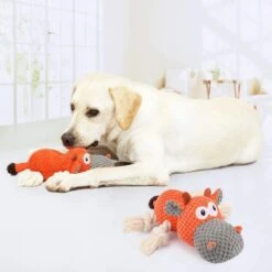 Merkloos Hondenknuffel - Interactief Piepspeelgoed Voor Honden - Teddy - Stoer Hondenkauwspeelgoed - Met Katoenen Materiaal En Gekreukt Papier - Hondenspeelgoed Voor Grote En Kleine Honden -Hondenartikelen Serie Winkel 1200x1200 2796