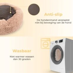 Coooper Donut Hondenmand - Fluffy Hondenmand - 100 Cm - XXL - Wasbaar - Pluche -Hondenartikelen Serie Winkel 1200x1200 343