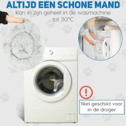 Pawzle Hondenmand - Donut Hondenkussen - Kattenmand - Bed Voor Honden & Katten - Wasbaar - 100cm - Grijs -Hondenartikelen Serie Winkel 1200x1200 427