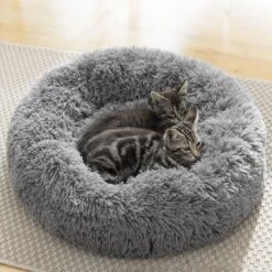 InnovaGoods - Dierenmand - 60cm - Hondenmand - Kattenmand - Fluffy - Anti Stress - Extra Zacht - Anti Slip - Grijs -Hondenartikelen Serie Winkel 1200x1200 440