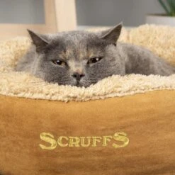 Scruffs Cosy Kattenmand - Comfortabel En Voordelig Met Zachte Binnenvoering En Imitatie Suède Buitenvoering - 3 Kleuren - Ø 45 Cm - Karamel -Hondenartikelen Serie Winkel 1200x1200 447