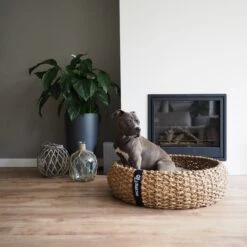District 70 COCOON - Luxe Hondenmand Van Duurzaam Hoogwaardig Riet Met Zacht Kussen - Maten S/M/L - Large -Hondenartikelen Serie Winkel 1200x1200 466