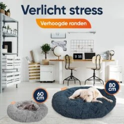 Happysnoots Hondenmand Met Rits - 80cm - Hondenbed - Donut Dog Bed - Fluffy - Grijs - Wasbaar 18 Happysnoots Hondenmand Met Rits - 80cm - Hondenbed - Donut Dog Bed - Fluffy - Grijs - Wasbaar -Hondenartikelen Serie Winkel 1200x1200 523