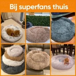 Happysnoots Hondenmand Met Rits - 80cm - Hondenbed - Donut Dog Bed - Fluffy - Grijs - Wasbaar 22 Happysnoots Hondenmand Met Rits - 80cm - Hondenbed - Donut Dog Bed - Fluffy - Grijs - Wasbaar -Hondenartikelen Serie Winkel 1200x1200 527