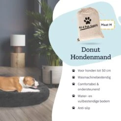 All 4 Pets Supply® Hondenmand Donut - Maat M - Geschikt Voor Honden Tot 50 Cm - Hondenkussen - Zwart 18 All 4 Pets Supply® Hondenmand Donut - Maat M - Geschikt Voor Honden Tot 50 Cm - Hondenkussen - Zwart -Hondenartikelen Serie Winkel 1200x1200 555