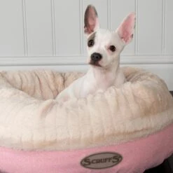 Scruffs Ellen Donut - Warme Hondenmand Van Imitatiebont - Kleur Grijs, Roze Of Bruin - Maat M Of L - Kleur: Grijs, Maat: Medium -Hondenartikelen Serie Winkel 1200x1200 569