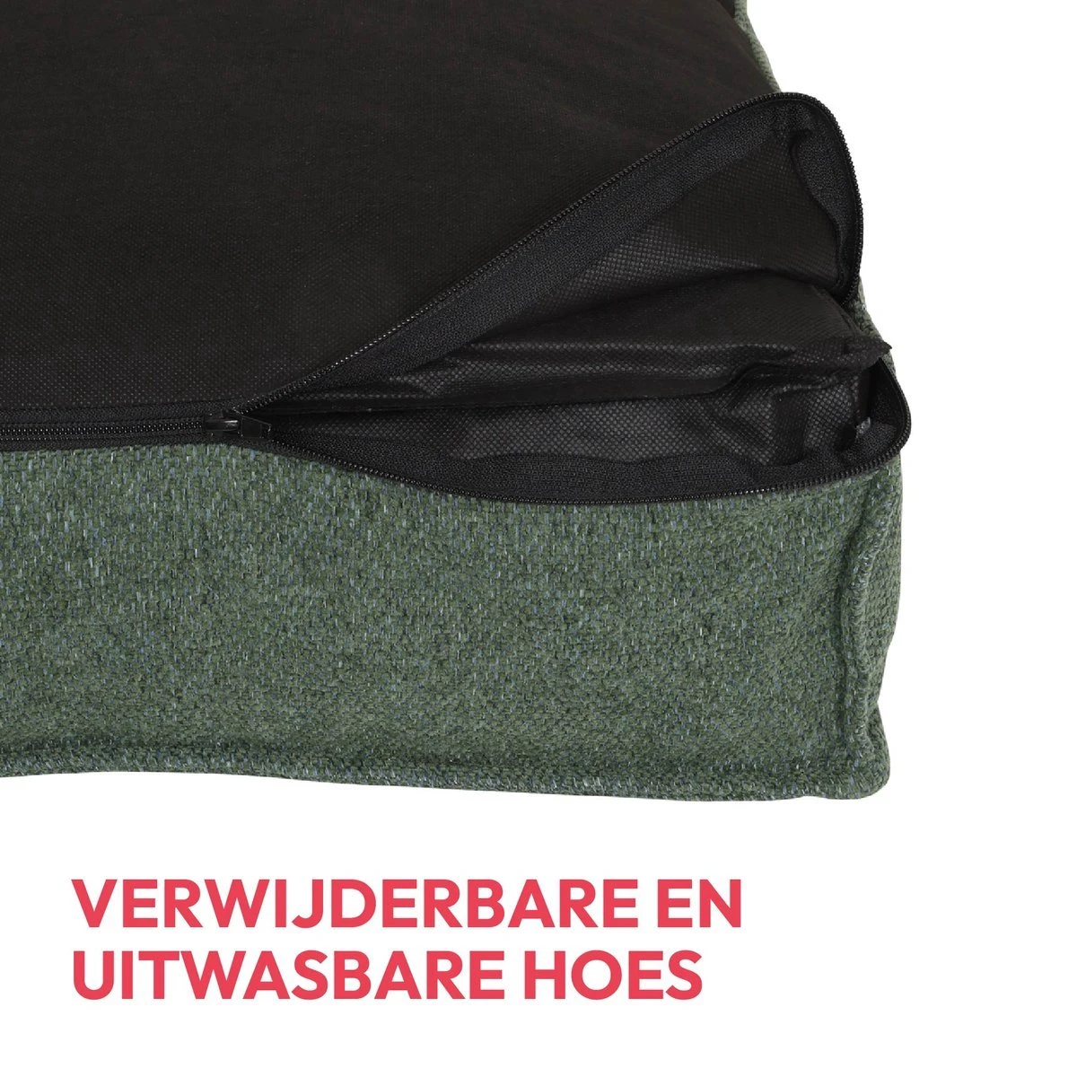 Snoozle Orthopedische Hondenmand - Zacht En Luxe Hondenkussen - Hondenbed - Wasbaar - Hondenmanden - 100 X 70 Cm - Groen 13 Snoozle Orthopedische Hondenmand - Zacht En Luxe Hondenkussen - Hondenbed - Wasbaar - Hondenmanden - 100 X 70 Cm - Groen - Afbeelding 11