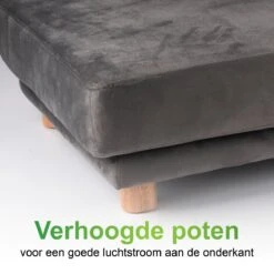 Maxxpro Katten- En Hondenbank - Grijs - Verhoogd Met Houten Poten - Fluweel Materiaal - 90 X 44 X 34 Cm - Huisdieren Tot 80 KG -Hondenartikelen Serie Winkel 1200x1200 763