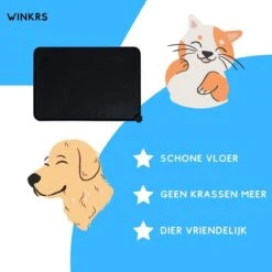 Winkrs - Placemat Voor Voerbak Van Hond Of Kat Huisdieren - Zwart Siliconen Waterdicht 8 Winkrs - Placemat Voor Voerbak Van Hond Of Kat Huisdieren - Zwart Siliconen Waterdicht -Hondenartikelen Serie Winkel 1200x1200 785