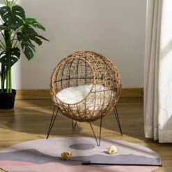 PawHut Kattenhuis Met Metalen Frame D30-442 -Hondenartikelen Serie Winkel 1200x1200 808