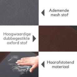 Hondenbed - Hondenstretcher - Honden Ligbed - L - Draagbaar - 92Lx76Bx18H Cm - Bruin -Hondenartikelen Serie Winkel 1200x1200 819