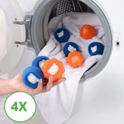 Merkloos Wasdrogerbollen - Haarverwijderaar Huisdieren - Haarvanger Wasmachine - Wasbollen - Drogerbollen - 4 Keer -Hondenartikelen Serie Winkel 1200x1200 855