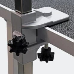 Honden Trimtafel Met Enkele Aanlijnoptie, 760 Mm Hoog, Inklapbaar; Kniptafel - Wastafel Met Lus Zwart / Grijs - Verzorgingstafel Voor Huisdieren - Multistrobe -Hondenartikelen Serie Winkel 1200x1200 856