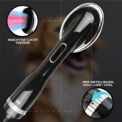 RoiPets® Hondenfohn 2 In 1 – 1000W - Honden Droger – Met Borstel - Waterblazer - Haar Verzorging - Honden Borstel Zwart - Honden/Katten/Dieren -Hondenartikelen Serie Winkel 1200x1200 880
