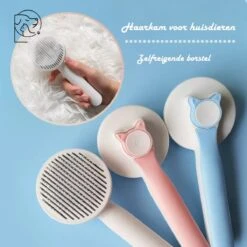 Kattenborstel - Kattenkam - Hondenborstel - Kattenhaar Verwijderaar - Haarverwijderaar Voor Huisdieren - Kattenhaar - Hondenhaar - Haarverwijderaar Voor Huisdieren - Langharig/Kortharig - Katten Accessoires - Katten - Blauwe Kleur -Hondenartikelen Serie Winkel 1200x1200 891