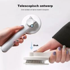 Kattenborstel - Kattenkam - Hondenborstel - Kattenhaar Verwijderaar - Haarverwijderaar Voor Huisdieren - Kattenhaar - Hondenhaar - Haarverwijderaar Voor Huisdieren - Langharig/Kortharig - Katten Accessoires - Katten - Blauwe Kleur -Hondenartikelen Serie Winkel 1200x1200 895