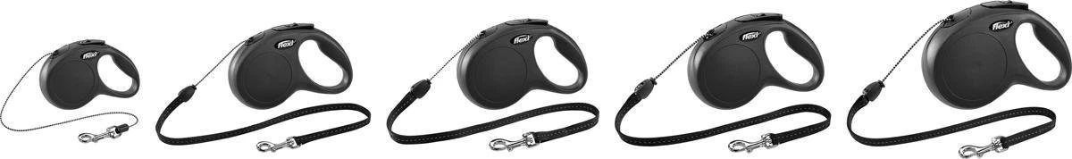 Flexi New Classic Koord - Hondenriem - Zwart - S - 8 M - (<12 Kg) 7 Flexi New Classic Koord - Hondenriem - Zwart - S - 8 M - (<12 Kg) - Afbeelding 5