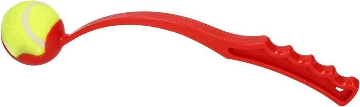 Benson Rode Honden Ballenwerper Met Ergonomische Handgreep – Inclusief Tennisbal – 38cm – Rood | Balwerper Voor Hond | Bal Werpen | Apporteer Speelgoed | Hondenspeelgoed 11 Benson Rode Honden Ballenwerper Met Ergonomische Handgreep – Inclusief Tennisbal – 38cm – Rood | Balwerper Voor Hond | Bal Werpen | Apporteer Speelgoed | Hondenspeelgoed - Afbeelding 9
