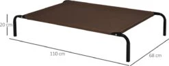 PawHut Hondenstretcher XL 110x68x19 Cm. Bruin / Grijs -Hondenartikelen Serie Winkel 1200x473 3