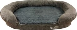 Napzzz Hondenmand Sofa Ovaal Grijs 120 X 72 X H24 Cm