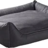 Ultra Orthopedische Sofa - Lederlook - Zwart - Maat L -Hondenartikelen Serie Winkel 1200x571 1