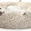 Pet Perfect Donut Hondenmand XXL - 100cm - Fluffy Hondenkussen - Hondenbed - Créme/Bruin -Hondenartikelen Serie Winkel 1200x581 3