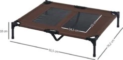 Hondenbed - Hondenstretcher - Honden Ligbed - L - Draagbaar - 92Lx76Bx18H Cm - Bruin -Hondenartikelen Serie Winkel 1200x589 1