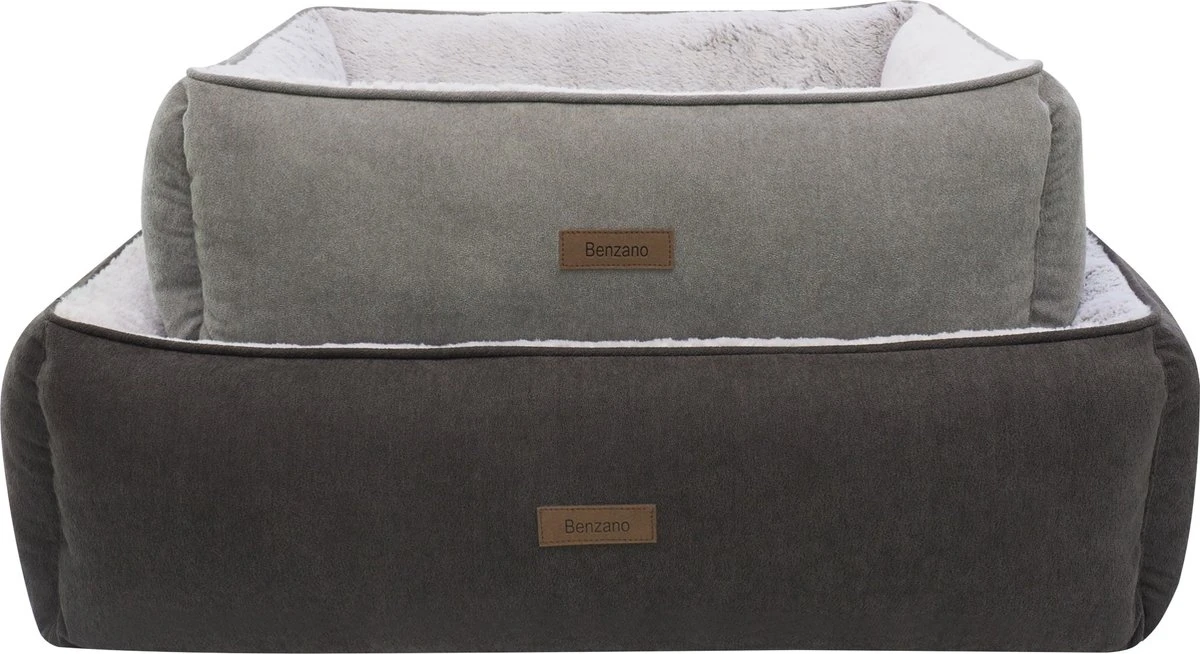 Benzano - Hondenmand - Pluche - Zacht - Wasmachine Wasbaar - Schuimvulling - Grijs/Taupe - 80 CM 6 Benzano - Hondenmand - Pluche - Zacht - Wasmachine Wasbaar - Schuimvulling - Grijs/Taupe - 80 CM - Afbeelding 4