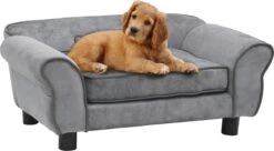 VidaXL Hondenbank 72x45x30 Cm Pluche Grijs -Hondenartikelen Serie Winkel 1200x659