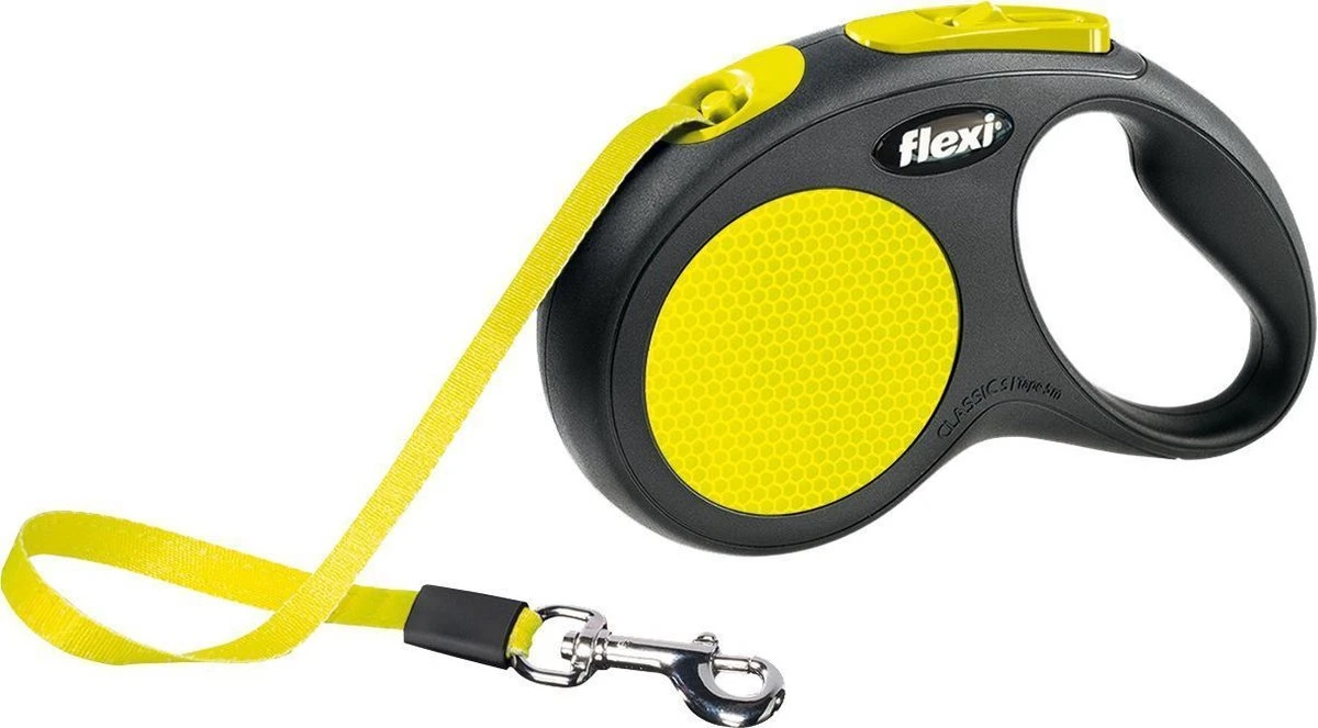 Flexi New Classic - Hondenriem Incl. Neon Band - Geel - S - 5 M - (<12 Kg) 18 Flexi New Classic - Hondenriem Incl. Neon Band - Geel - S - 5 M - (<12 Kg) - Afbeelding 16