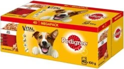 Pedigree Nat Hondenvoedsel 40 Zakjes Van 100gr = 4 Kg Nat Hondenvoer -Hondenartikelen Serie Winkel 1200x668