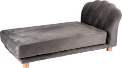 Maxxpro Katten- En Hondenbank - Grijs - Verhoogd Met Houten Poten - Fluweel Materiaal - 90 X 44 X 34 Cm - Huisdieren Tot 80 KG -Hondenartikelen Serie Winkel 1200x671