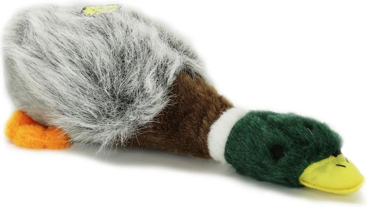 Happy Pet Pluche Wilde Eend - Hondenspeelgoed - 38 X 16 X 10 Cm 4 Happy Pet Pluche Wilde Eend - Hondenspeelgoed - 38 X 16 X 10 Cm - Afbeelding 2
