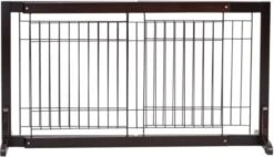 Hondenhek - Traphekje Hond - Traphekje Zonder Boren - Traphekje - BxH 161-97 X 53 Cm - Koffiebruin -Hondenartikelen Serie Winkel 1200x690 7