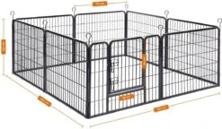 Hoppa! Hondenhekje - Puppyren - 160x160 Cm - 8 Delen Van 80 X 60 Cm - Vierkant, Rechthoek Of Achthoek Naar Keuze - Zwart -Hondenartikelen Serie Winkel 1200x701 3