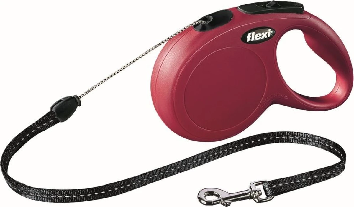 Flexi New Classic Koord - Hondenriem - Rood - S - 8 M - (<12 Kg) 10 Flexi New Classic Koord - Hondenriem - Rood - S - 8 M - (<12 Kg) - Afbeelding 8