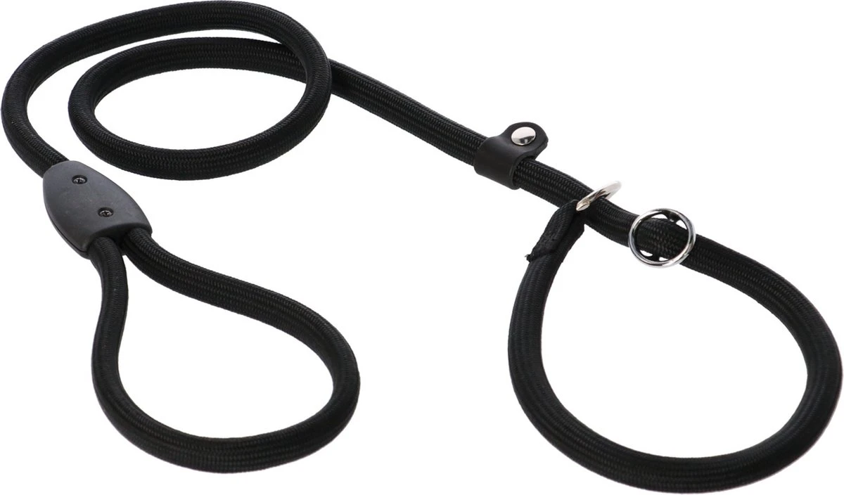 Adori Sliplijn Nylon Rond L/Xl - Hondenriem - Zwart 3 Adori Sliplijn Nylon Rond L/Xl - Hondenriem - Zwart