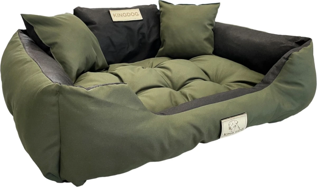Kingdog - Groot Honden- En Kattenbed | Dierenmand 100 X 75 | Groen - Maat L 3 Kingdog - Groot Honden- En Kattenbed | Dierenmand 100 X 75 | Groen - Maat L