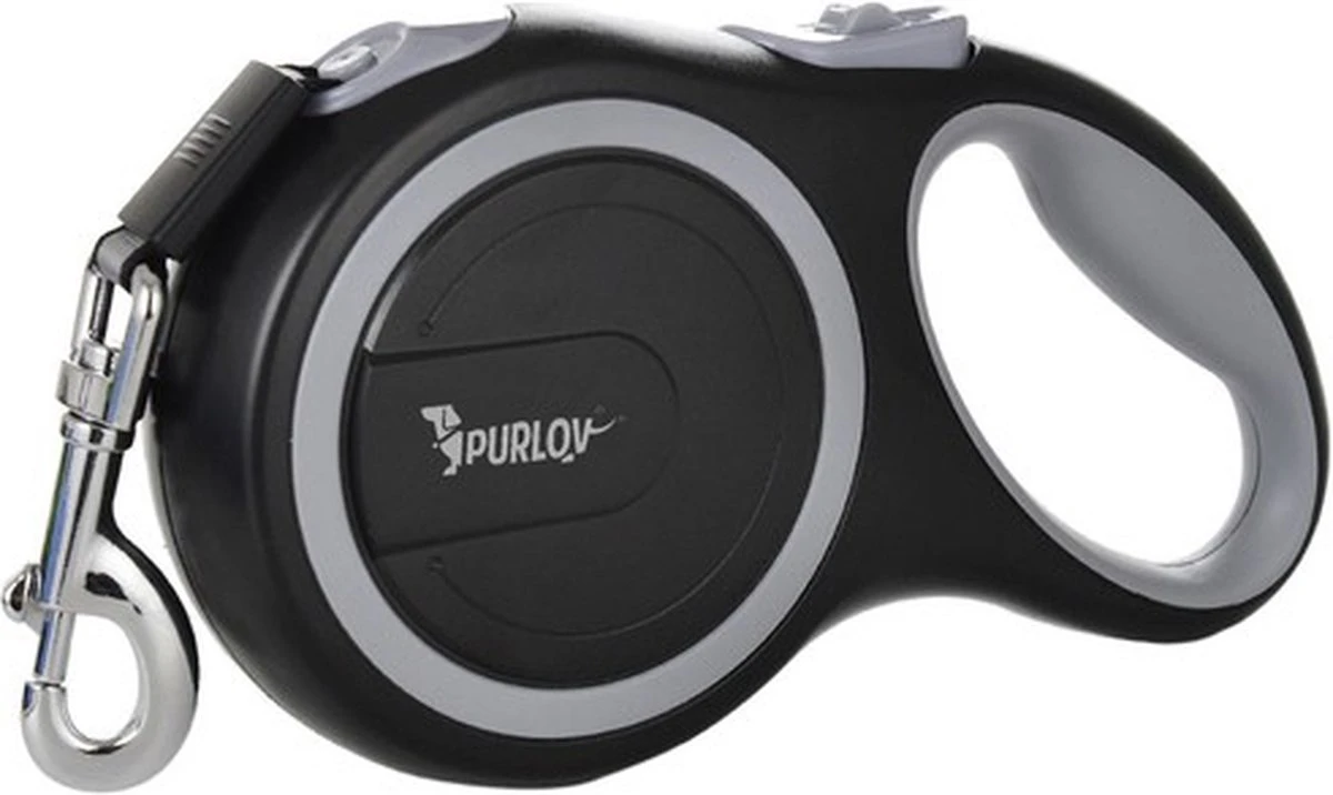 Hondenriem-Looplijn-Zwart/Grijs-8 Meter Oprol-Hond Lijn-Automatisch Rollijn 6 Hondenriem-Looplijn-Zwart/Grijs-8 Meter Oprol-Hond Lijn-Automatisch Rollijn - Afbeelding 4