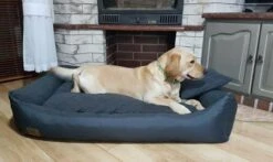 Merkloos Hondenmand Antraciet 120x90 Cm - Wasbaar Hondenkussen - Waterdicht Hondenbed -Hondenartikelen Serie Winkel 1200x716