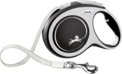 Flexi Rollijn New Comfort Tape L 8 M - Hondenriem - Zwart&Lichtgrijs -Hondenartikelen Serie Winkel 1200x732 5