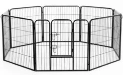 Merkloos Hondenren - Puppyren - Hondenkennel - 8 Kennelpanelen - Staal - 80 Cm Hoog - 640 Cm Omtrek - Uitbreidbaar 14 Merkloos Hondenren - Puppyren - Hondenkennel - 8 Kennelpanelen - Staal - 80 Cm Hoog - 640 Cm Omtrek - Uitbreidbaar -Hondenartikelen Serie Winkel 1200x737 2
