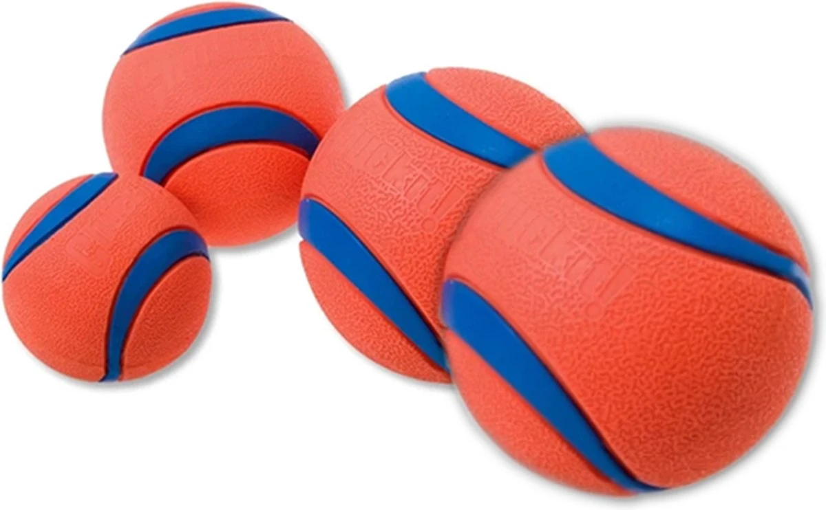 Chuckit! Ultra Ball M – Honden Speelgoed – Hondenbal– Drijft Op Water – Stuitert – Veilig Voor Gebit – Honden Bal – Ideaal Met De Ballenwerper – Ø 6cm – Oranje/Blauw – Hondenspeeltjes– 4-Pack 4 Chuckit! Ultra Ball M – Honden Speelgoed – Hondenbal– Drijft Op Water – Stuitert – Veilig Voor Gebit – Honden Bal – Ideaal Met De Ballenwerper – Ø 6cm – Oranje/Blauw – Hondenspeeltjes– 4-Pack - Afbeelding 2