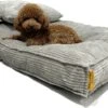Orthopedisch Hondenkussen Grijs - Hondenmand Ribstof Premium L - Luxe Hondenbed 100x70cm - Grijs Tot 40 KG -Hondenartikelen Serie Winkel 1200x743 3