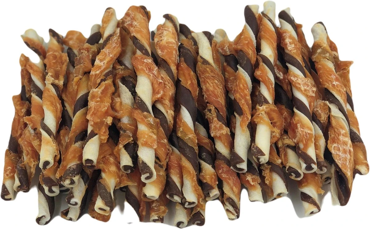 Kauwstaafjes Kip En Rund 30 Stuks - Hondensnacks - Kauwsnacks - Hondenbot - Gedroogd - Kauwbot - Hondensnoepjes 4 Kauwstaafjes Kip En Rund 30 Stuks - Hondensnacks - Kauwsnacks - Hondenbot - Gedroogd - Kauwbot - Hondensnoepjes - Afbeelding 2